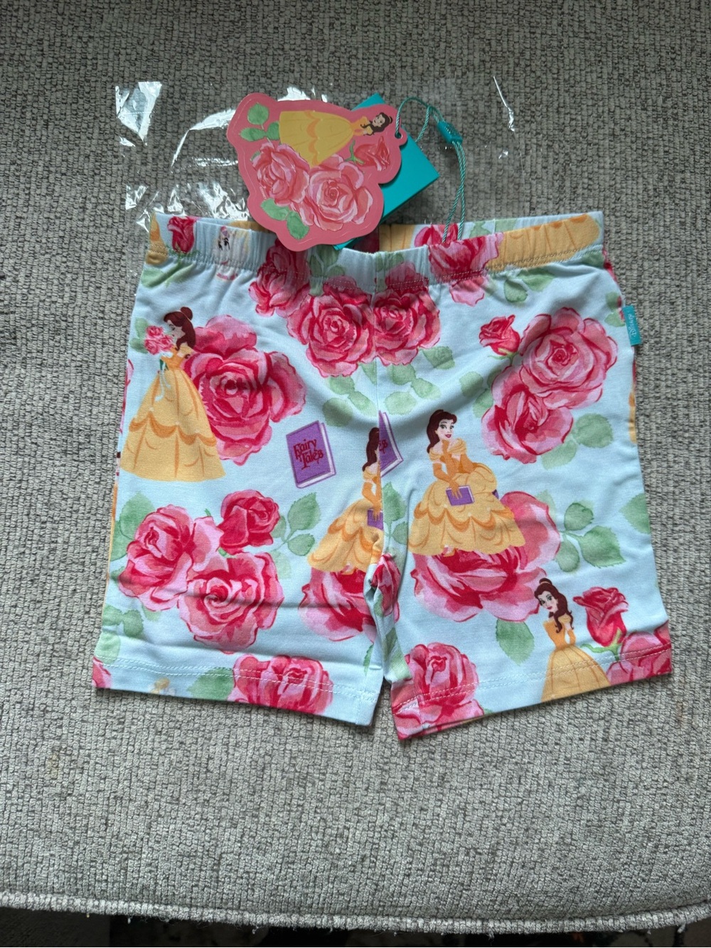 Posh Peanut Disney Princess Belle Biker Shorts 3/4